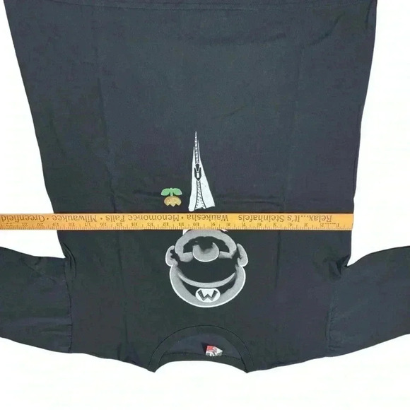 Lot Of 2 Cotton Malhas Pokemon / Mario Classic Crewneck Shirt Black Size M - Picture 4 of 16